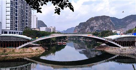 龍江六橋順利完成支架預(yù)壓試驗(yàn)