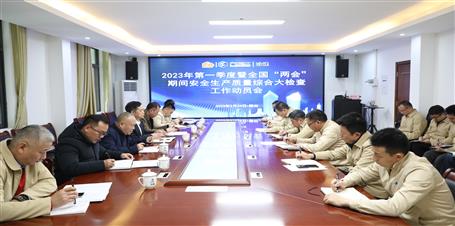 冶建公司召開2023年第一季度暨全國“兩會”期間安全生產(chǎn)質量綜合大檢查工作動員會